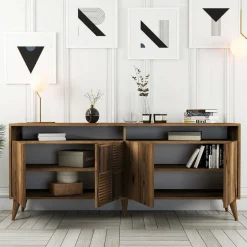 Wooden Art Tables^Console Milan marron - 180x78.6x35 cm