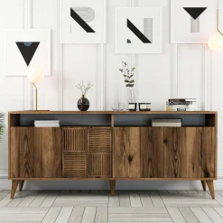 Wooden Art Tables^Console Milan marron - 180x78.6x35 cm