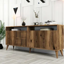 Wooden Art Tables^Console Milan marron - 180x78.6x35 cm