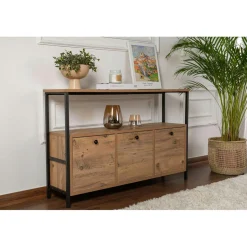 Console Solace pin/noir - 120x77x29.5 cm-Homitis Clearance