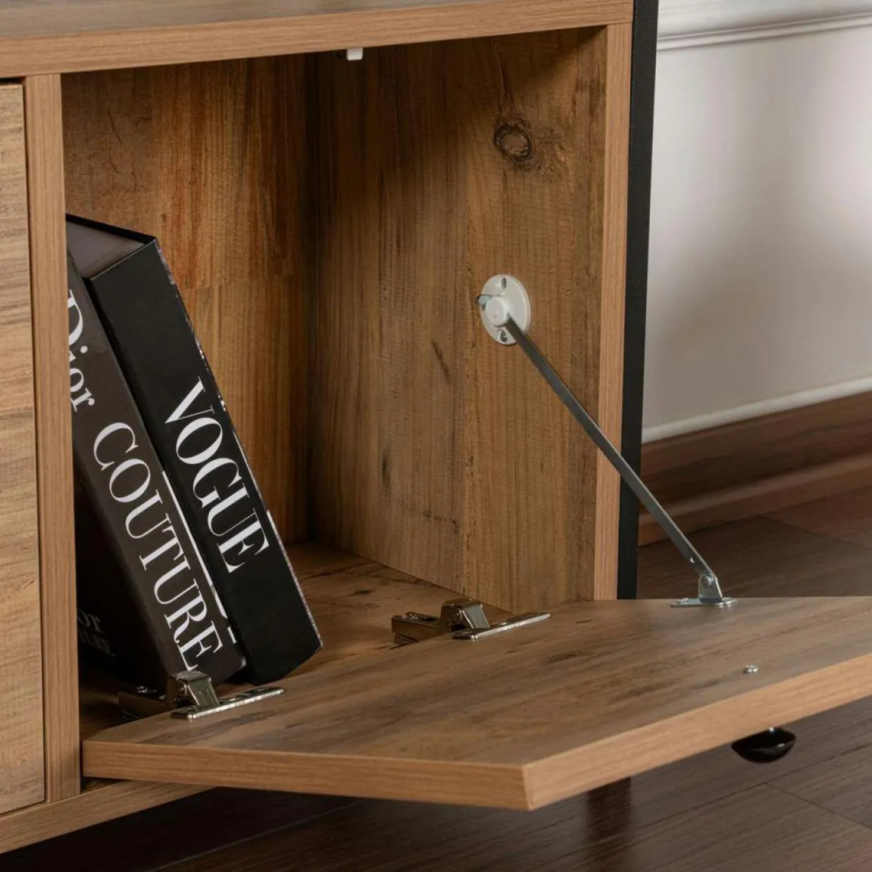Console Solace pin/noir - 120x77x29.5 cm-Homitis Clearance