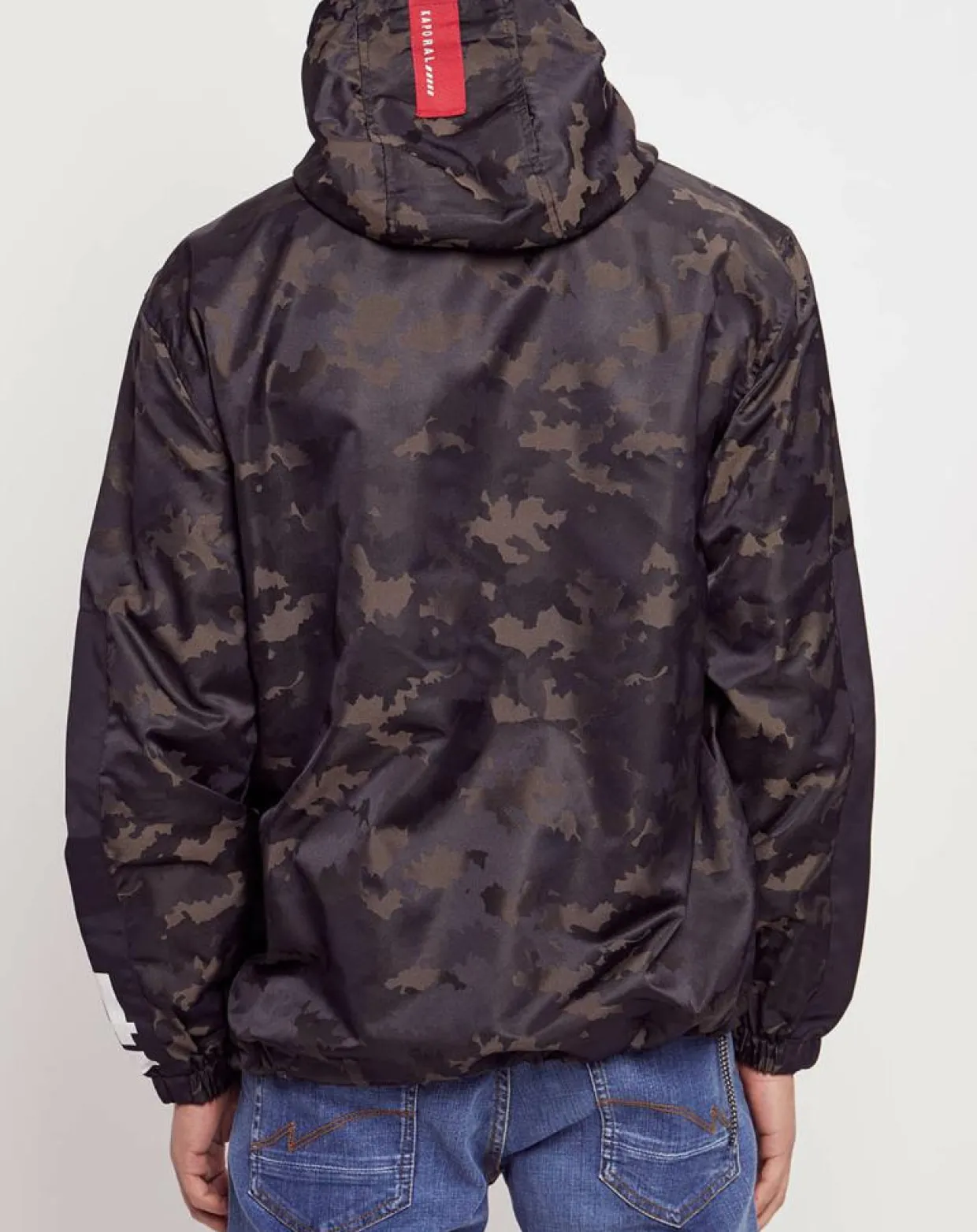 Homme Kaporal 5 Vestes, Blousons^Coupe-vent Gast camo print noir/kaki