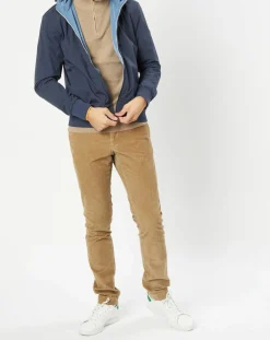 Coupe-vent réversible à capuche bleu-Hackett London New