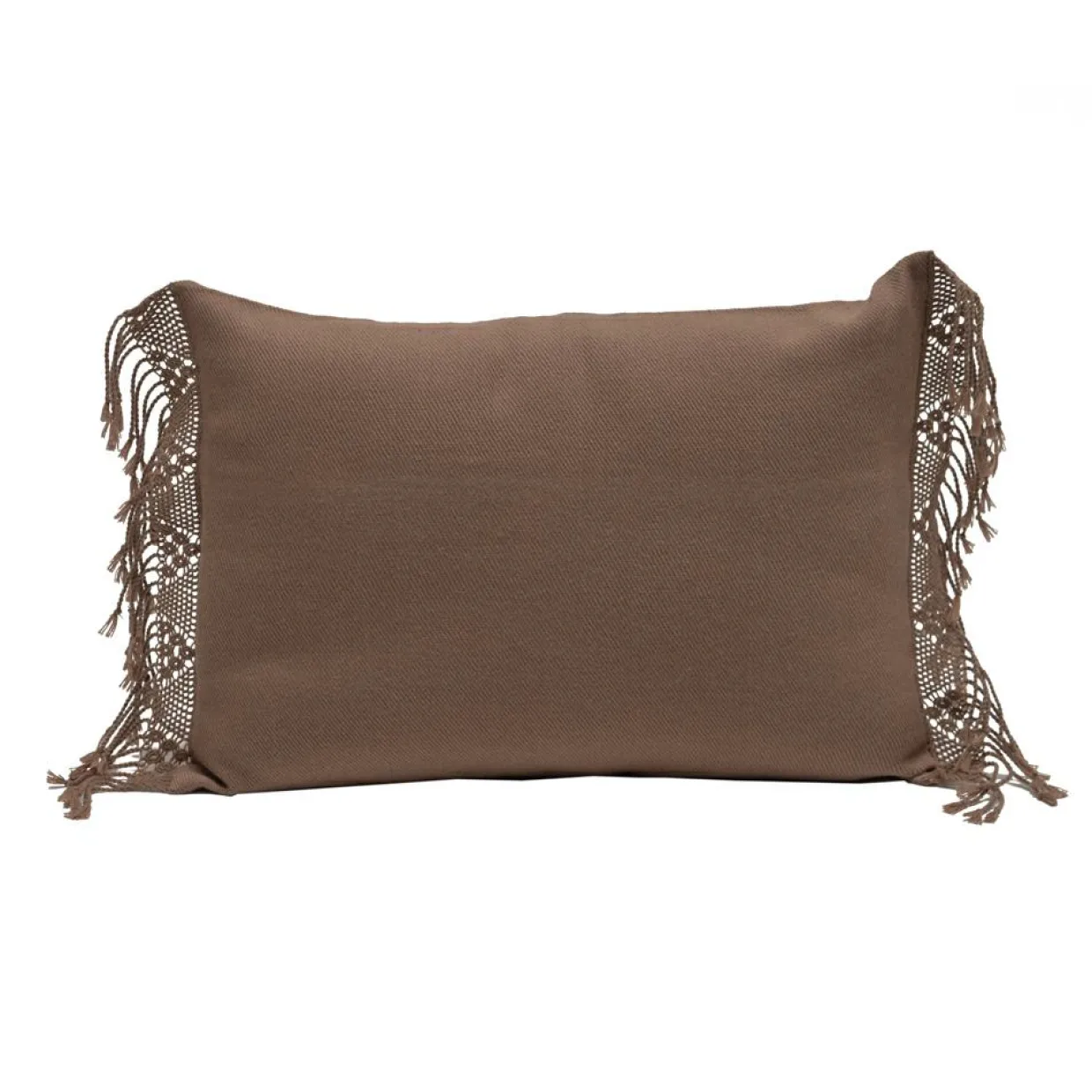 Coussin artisanal en laine & alpaga marron 40x60 cm-Bed and Philosophy New