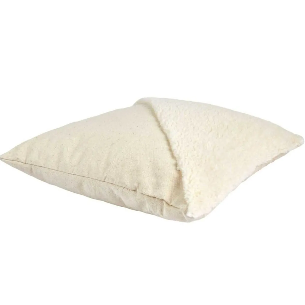 Home Deco Factory Coussins, Galettes De Sièges^Coussin bouclette beige - 40x40 cm