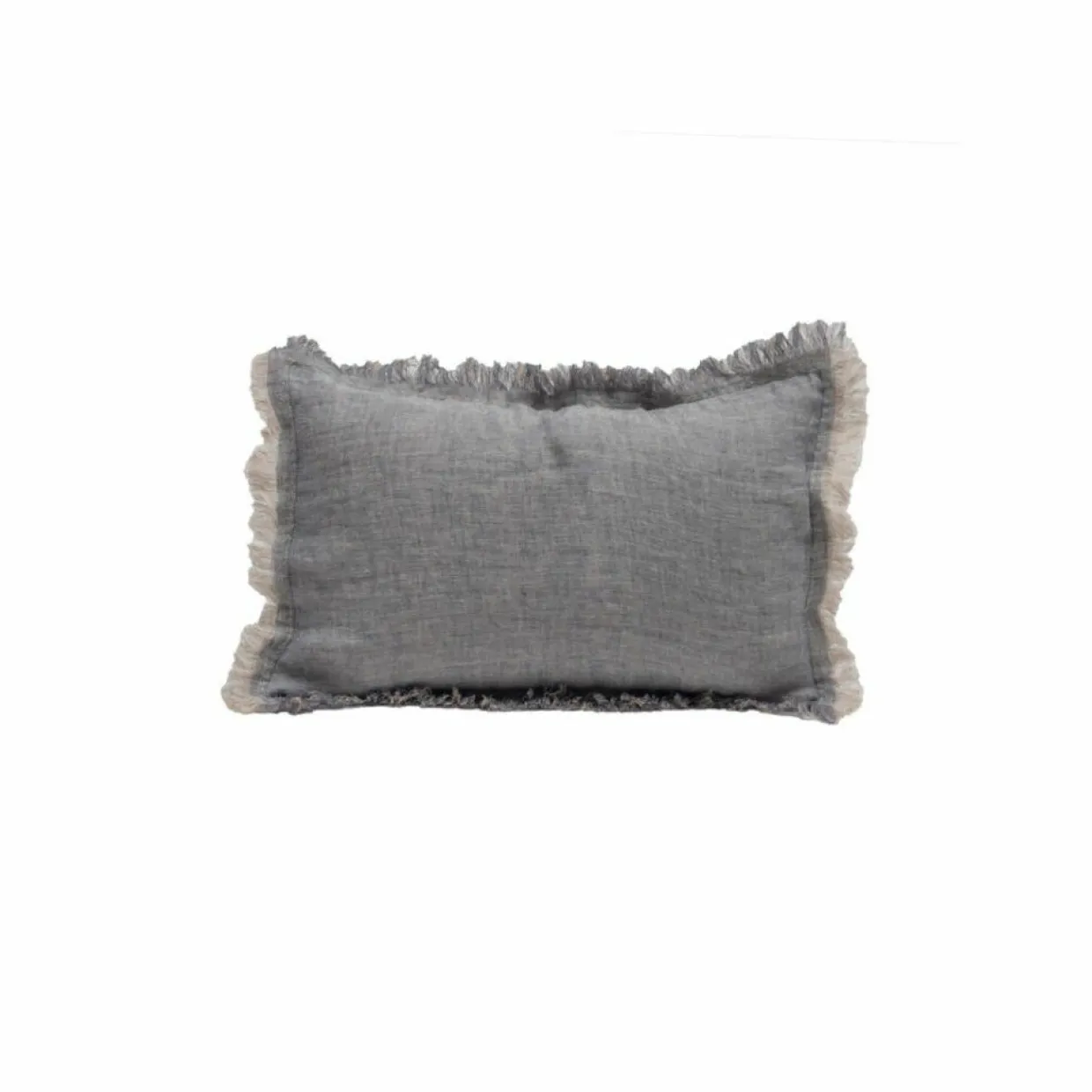 Bed and Philosophy Coussins, Galettes De Sièges^Coussin Coton en lin & coton bleu 40x60cm
