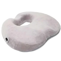 Coussin de posture massant et chauffant gris - 43x7.5x36 cm-Sensly Clearance