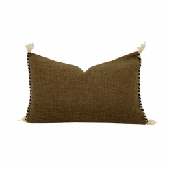 Bed and Philosophy Coussins, Galettes De Sièges^Coussin en coton flammé bronze 25x40cm
