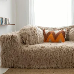 Bed and Philosophy Coussins, Galettes De Sièges^Coussin en laine motif 70s orange 40x60cm