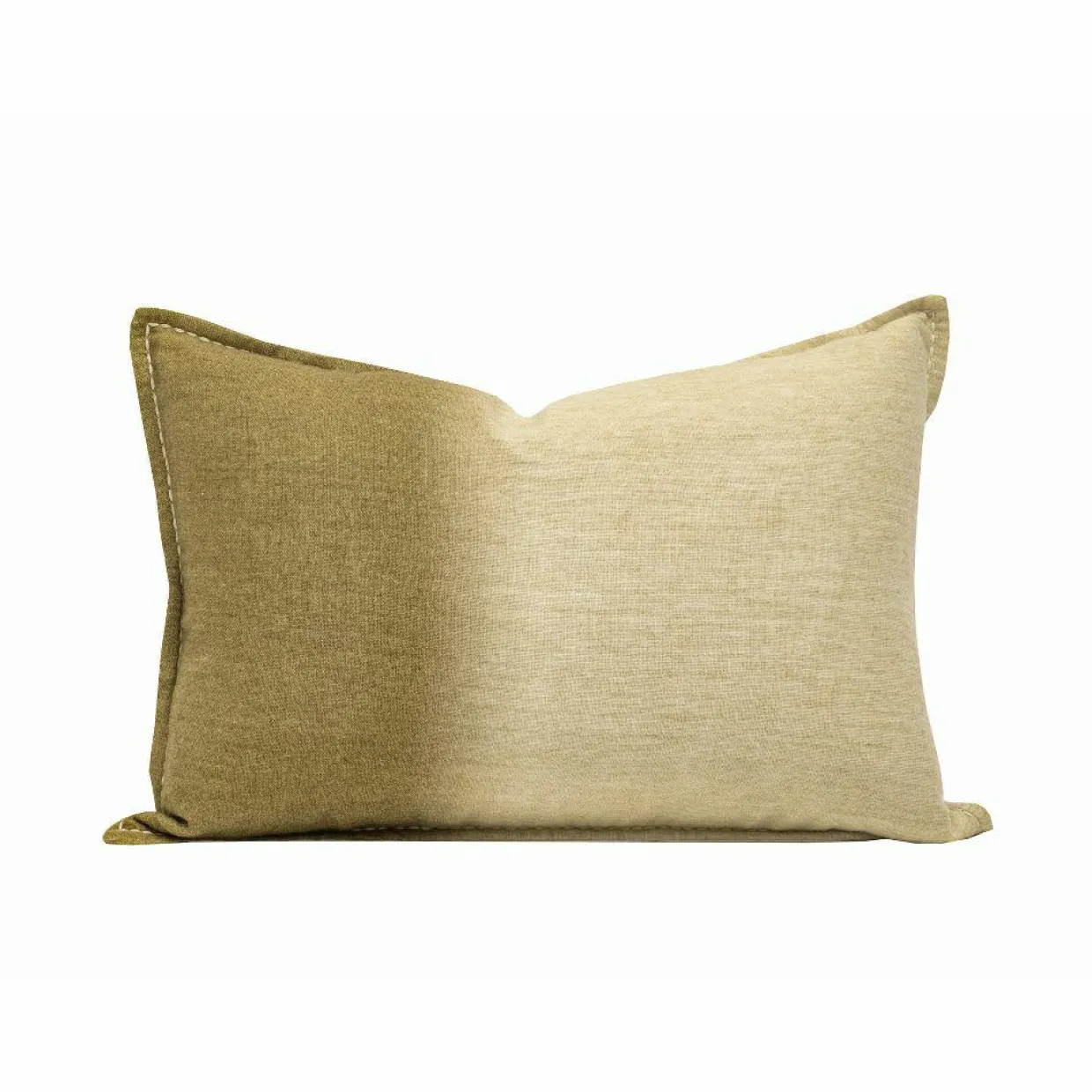 Coussin en laine vert 40x60cm-Bed and Philosophy Online