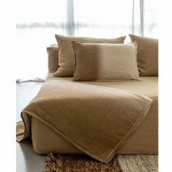 Coussin en laine vert 40x60cm-Bed and Philosophy Online