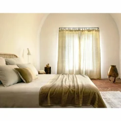 Coussin en laine vert 40x60cm-Bed and Philosophy Online
