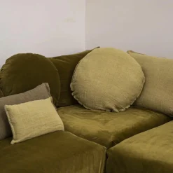 Coussin en lin changeant forêt 30x60cm-Bed and Philosophy Discount