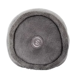Coussin rond de massage vibrant gris - 25x14x14 cm-Sensly New