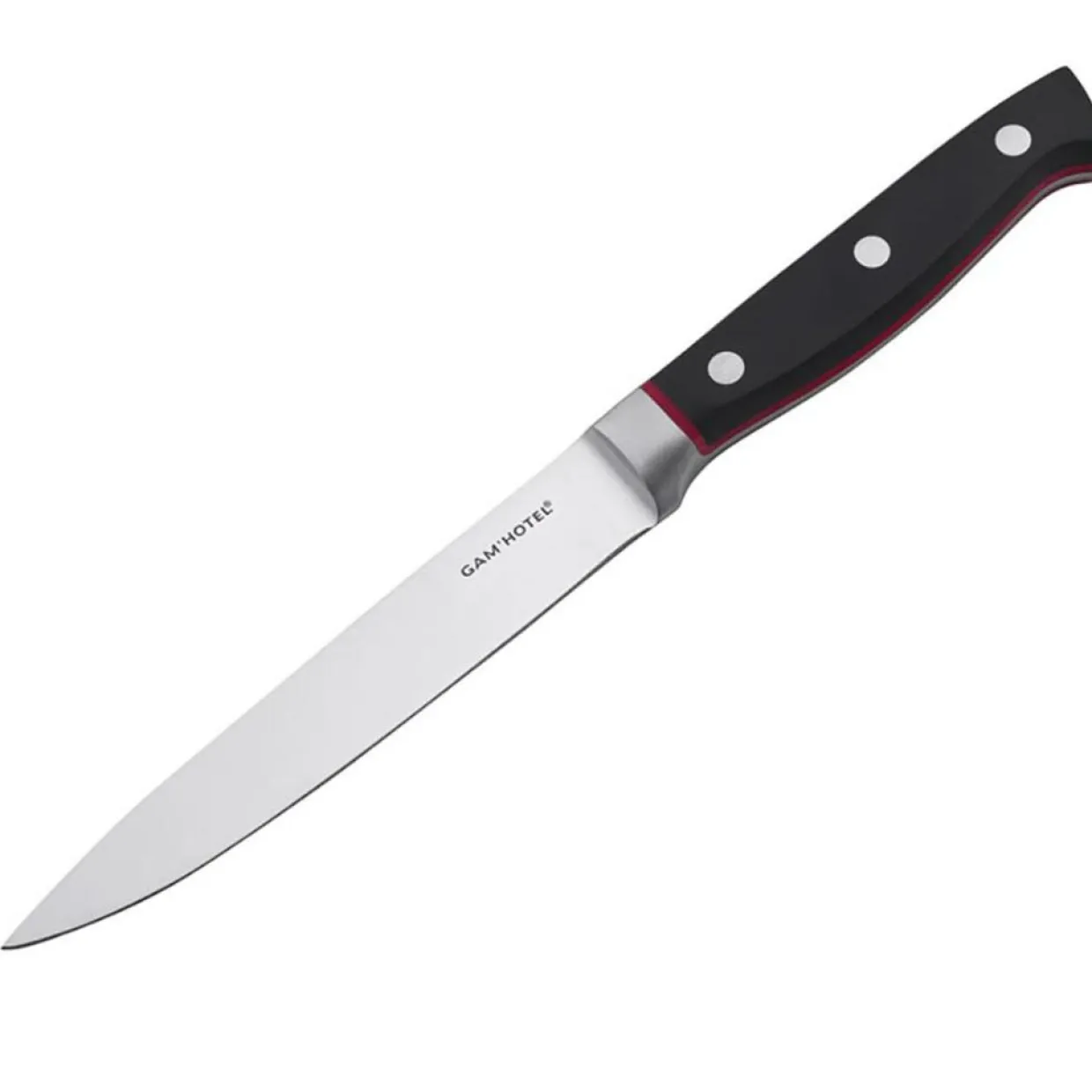 Couteau à légumes Hiro noir/rouge - 25 cm-Gam'Hotel Best