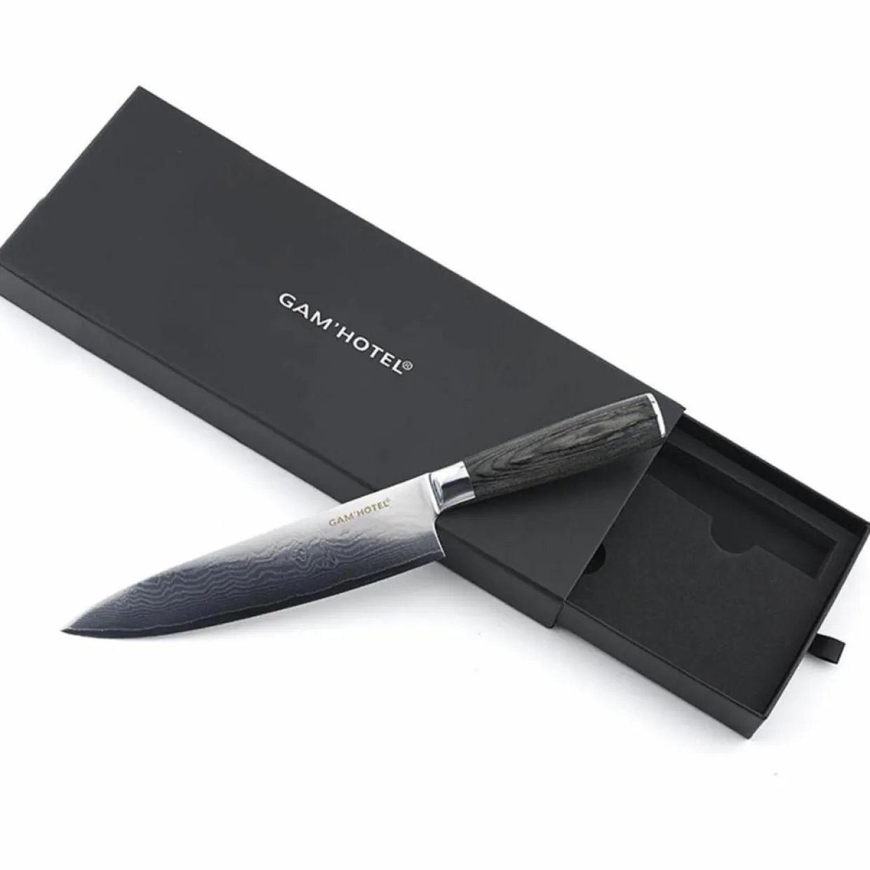 Gam'Hotel Couteaux^Couteau chef Damarus noir - 32 cm