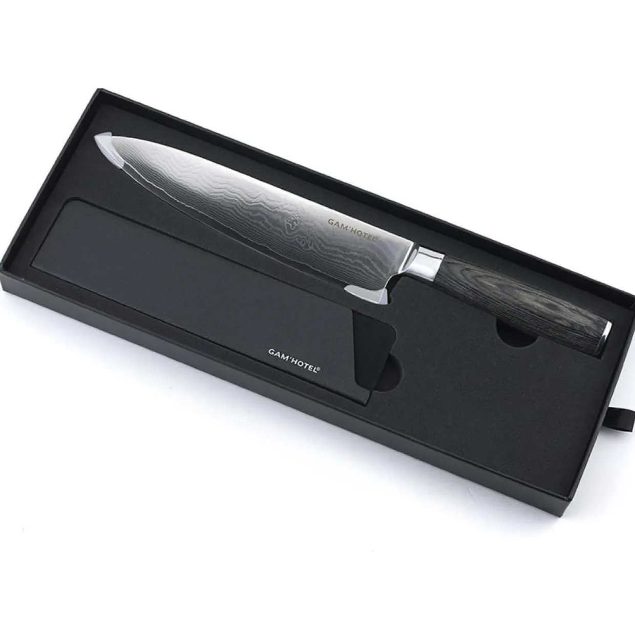 Gam'Hotel Couteaux^Couteau chef Damarus noir - 32 cm