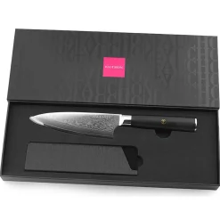 Couteau chef Damas noir - 27 cm-Fauchon Discount