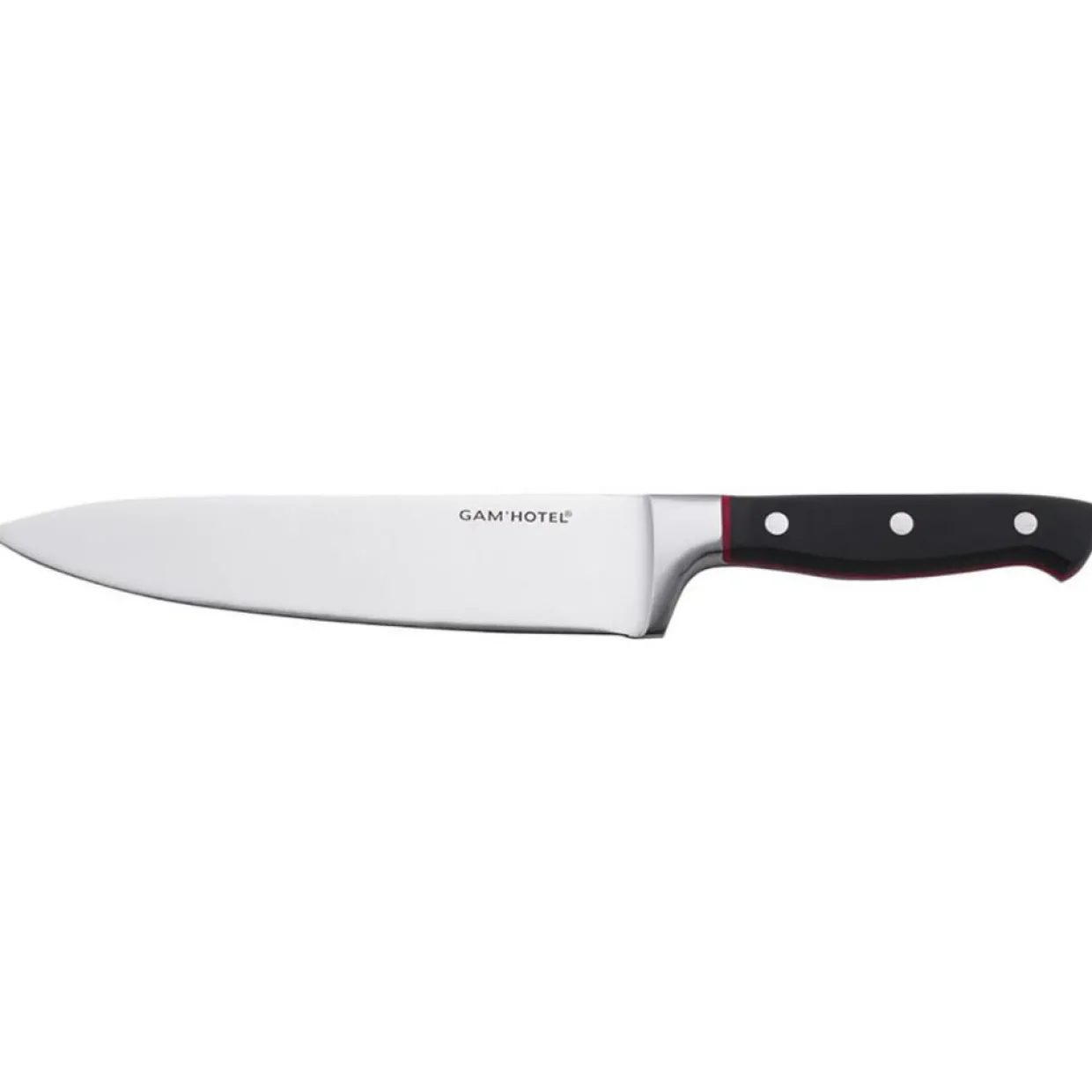 Gam'Hotel Couteaux^Couteau de chef Hiro noir/rouge - 34 cm