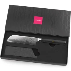 Fauchon Couteaux^Couteau santoku Damas noir - 25.5 cm