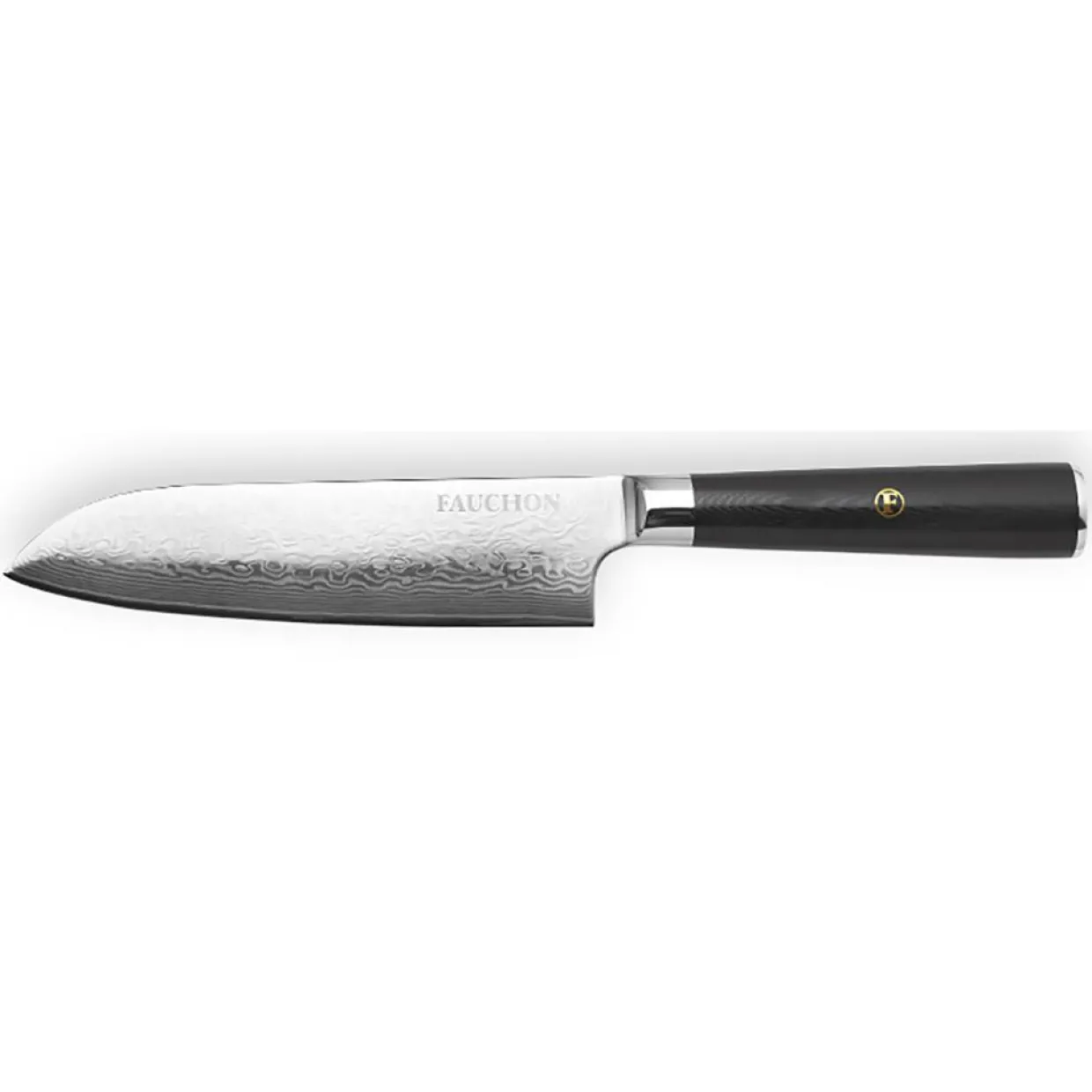 Fauchon Couteaux^Couteau santoku Damas noir - 29.5 cm