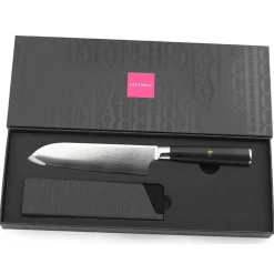 Fauchon Couteaux^Couteau santoku Damas noir - 29.5 cm