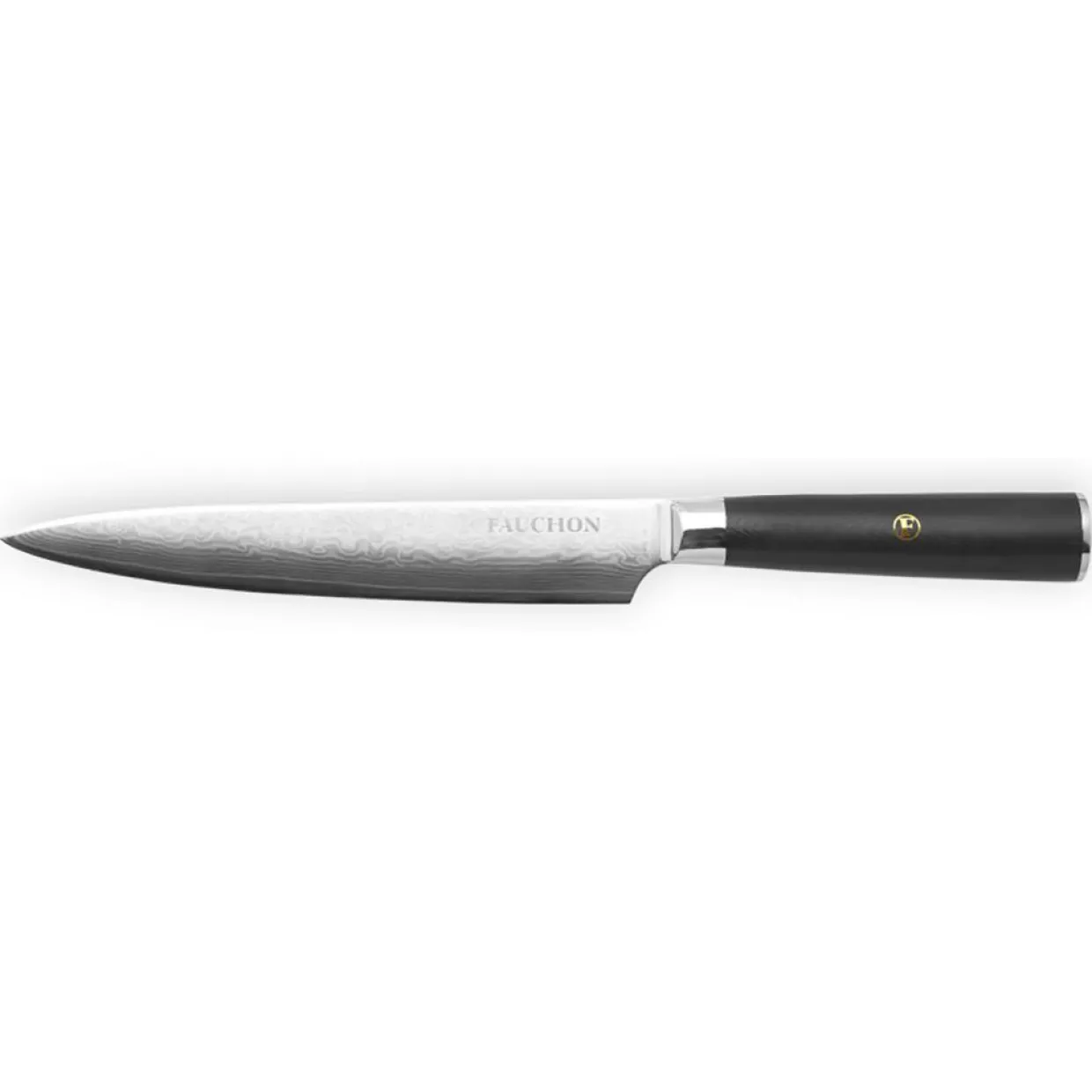 Couteau trancher Damas noir - 32.5 cm-Fauchon Best