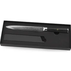 Couteau trancher Damas noir - 32.5 cm-Fauchon Best