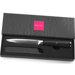 Couteau utilitaire Damas noir - 23 cm-Fauchon New