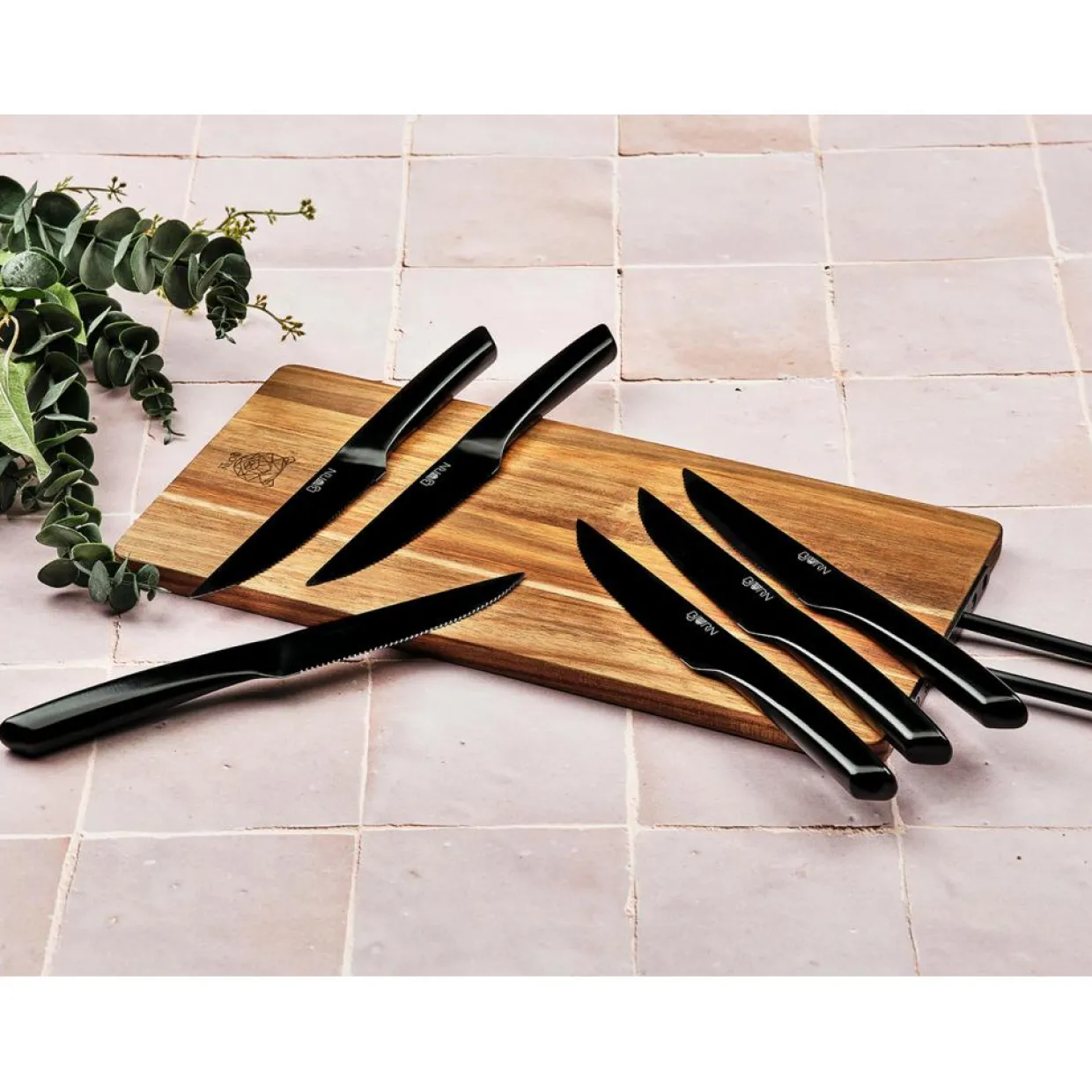 Bjorn Couteaux^Couteaux à steak Jensen noir mat - 6 pièces