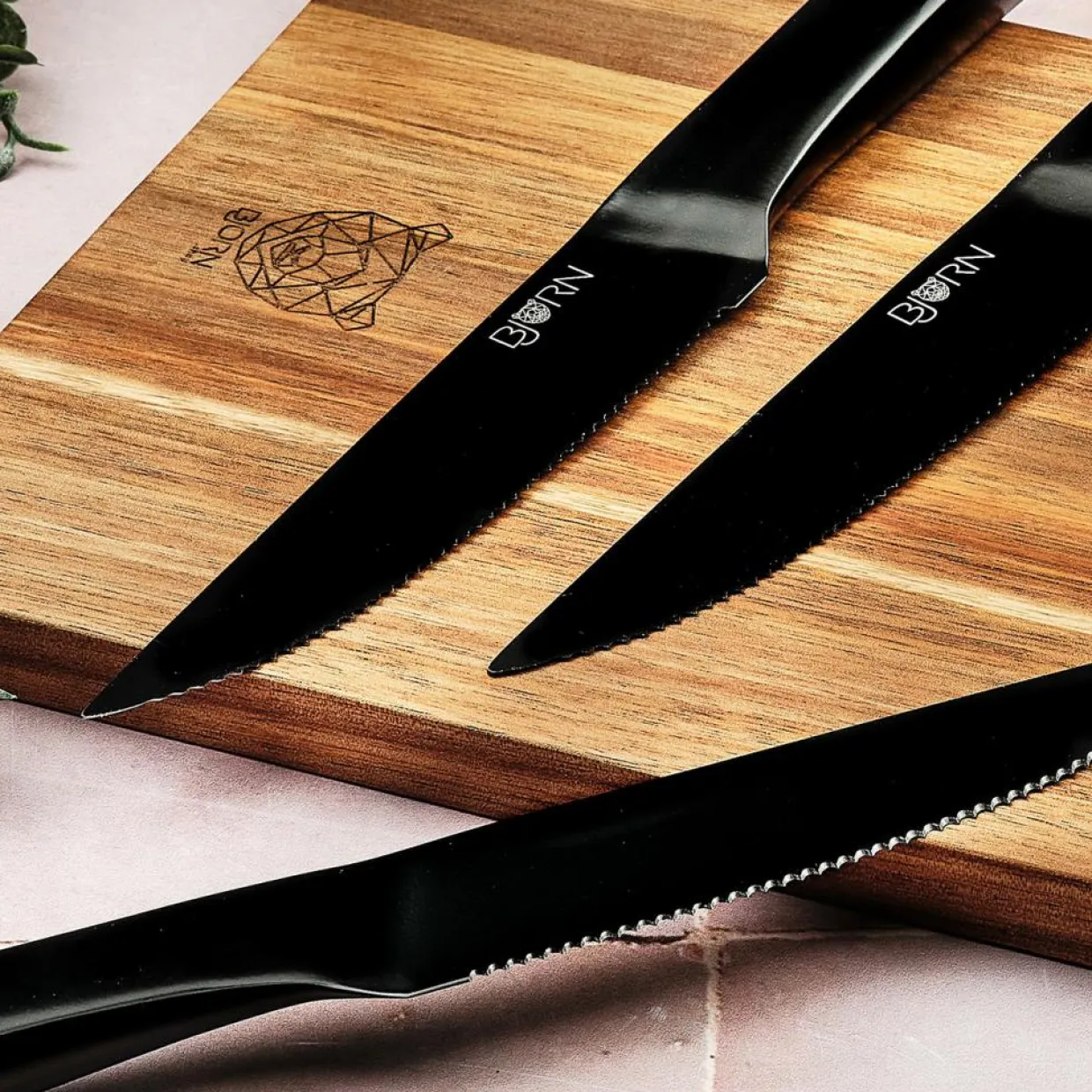 Bjorn Couteaux^Couteaux à steak Jensen noir mat - 6 pièces