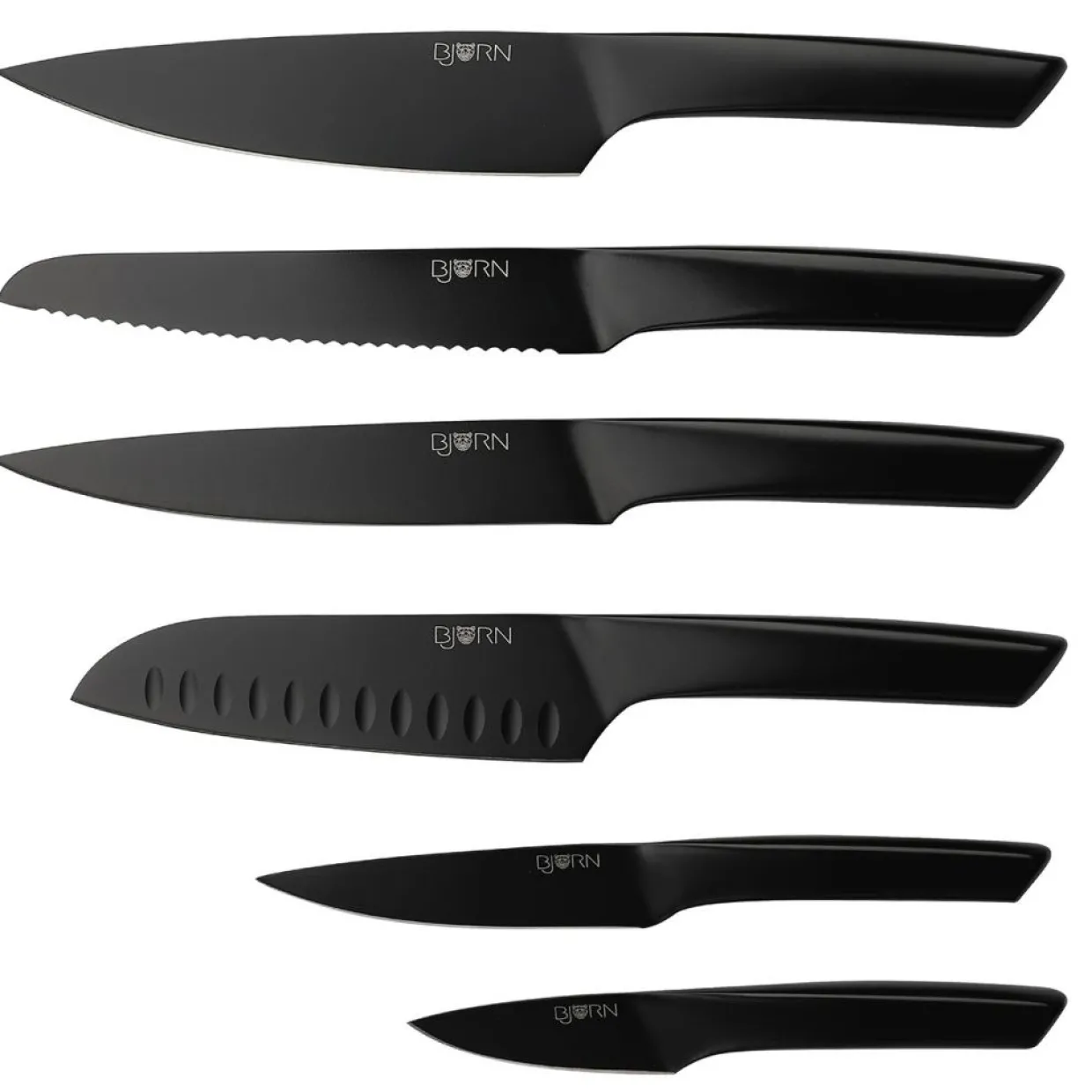 Bjorn Couteaux^Couteaux de cuisine Jensen - 6 pièces noir mat
