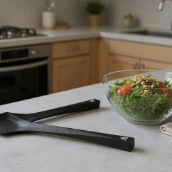 Couverts à salade en thermoplastique JESPER noir-Bjorn Online