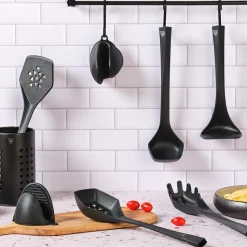 Couverts à salade en thermoplastique JESPER noir-Bjorn Online
