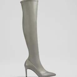 Femme L.K. Bennett Bottes^Cuissardes Blake grises - Talon 8,5 cm