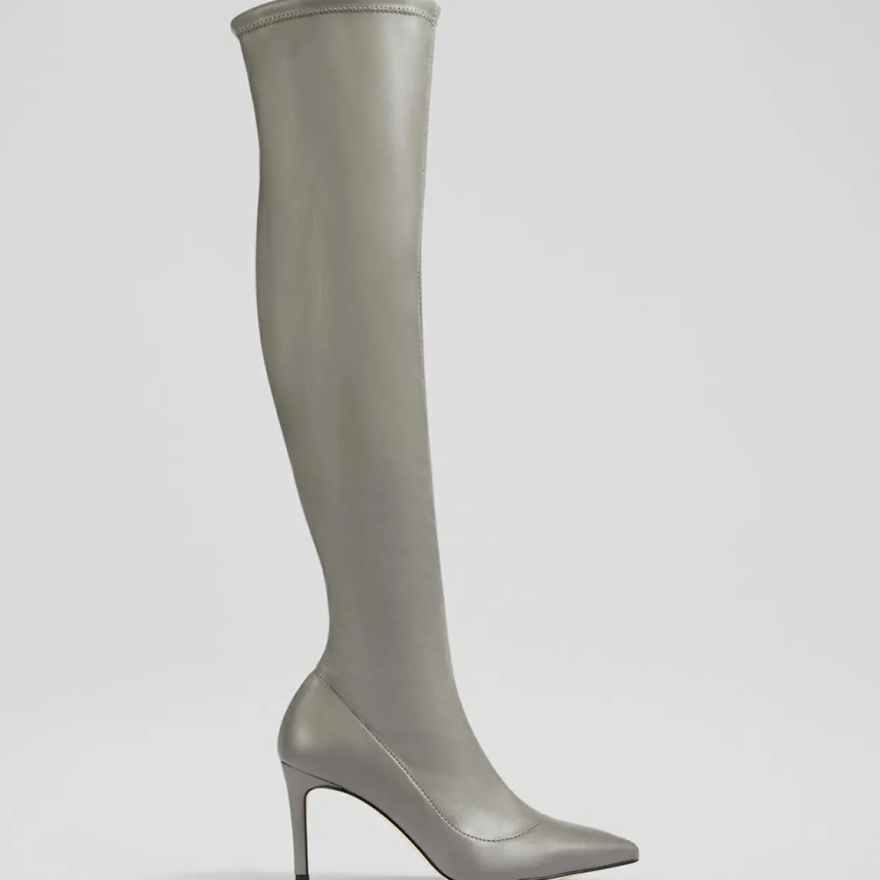Femme L.K. Bennett Bottes^Cuissardes Blake grises - Talon 8,5 cm