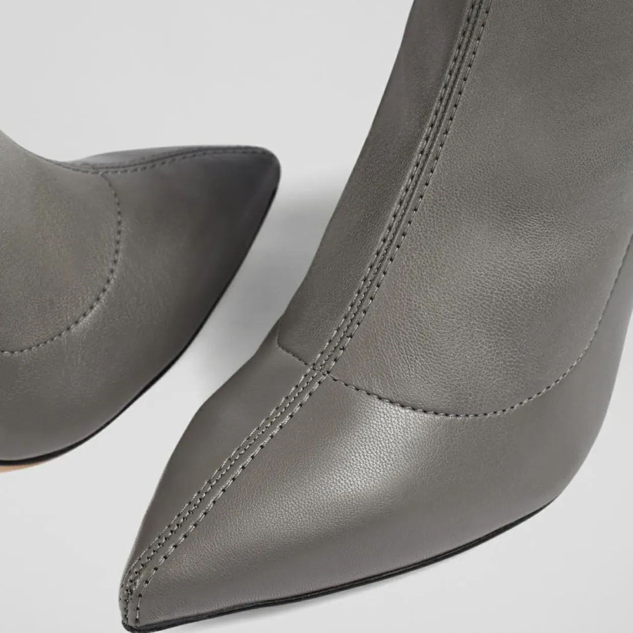 Femme L.K. Bennett Bottes^Cuissardes Blake grises - Talon 8,5 cm