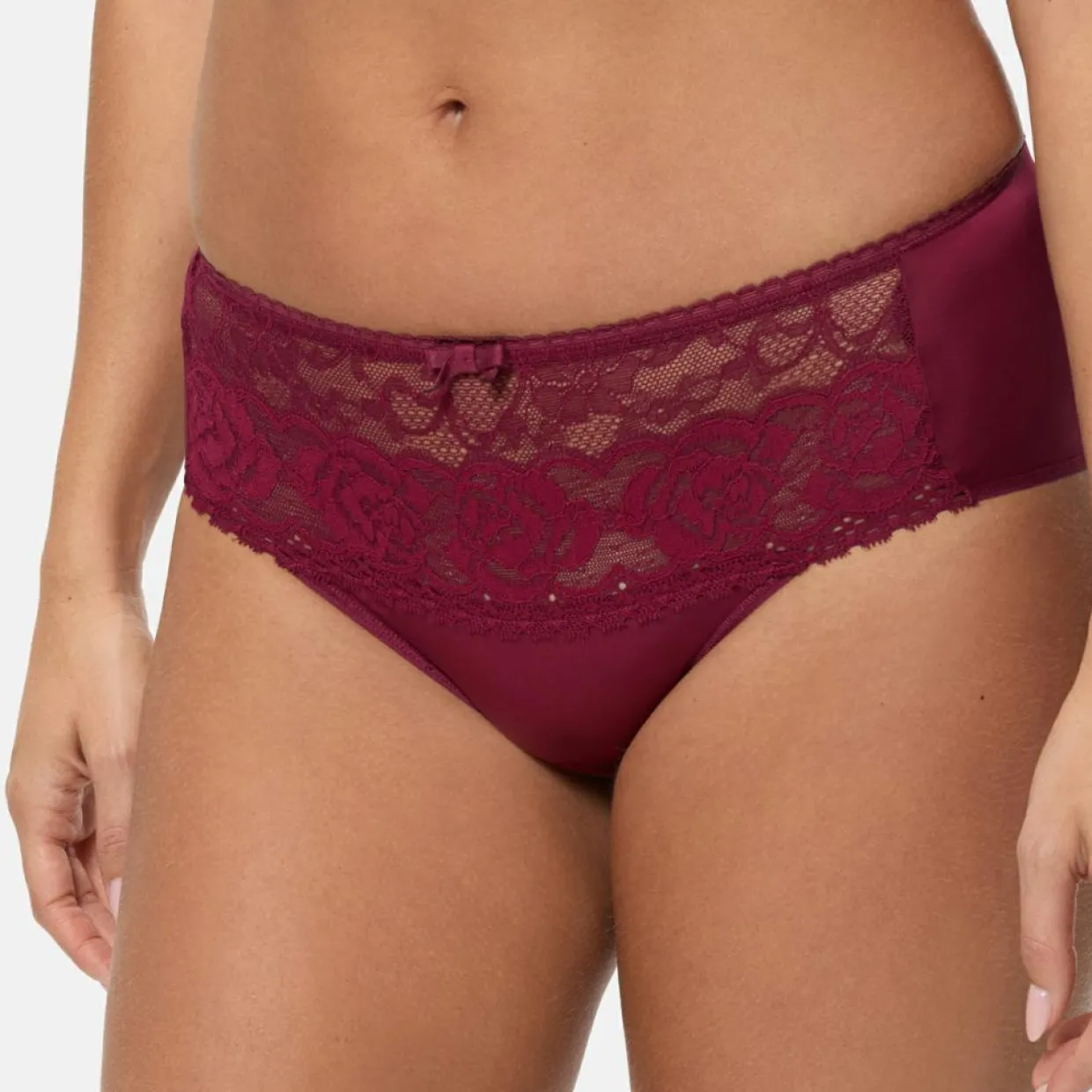 Culotte Flower Elegance rouge cerise-Playtex Outlet