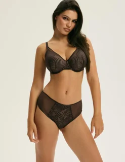 Femme Esotiq Lingerie, Nuit^Culotte K Nacre6 Chocolat Noire