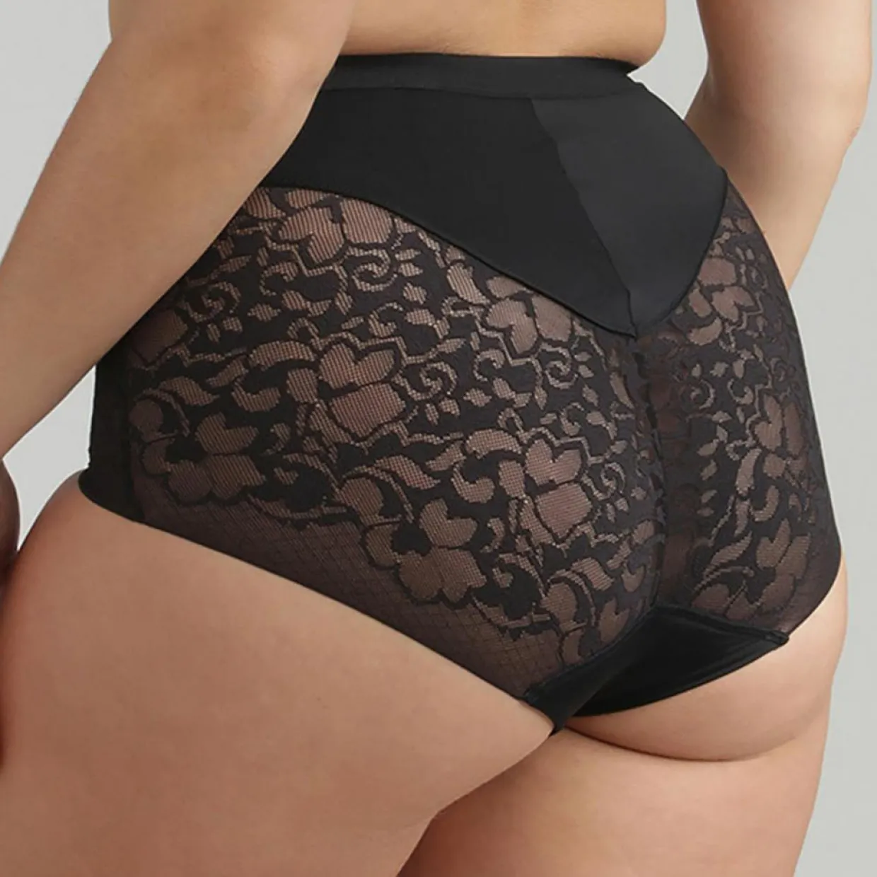 Culotte taille haute Expert in Silhouete noire-Playtex Discount