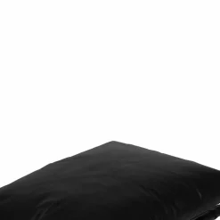 Bois & Chiffons Poufs^Damo black pouf Leather Noir - 68x46x35 cm