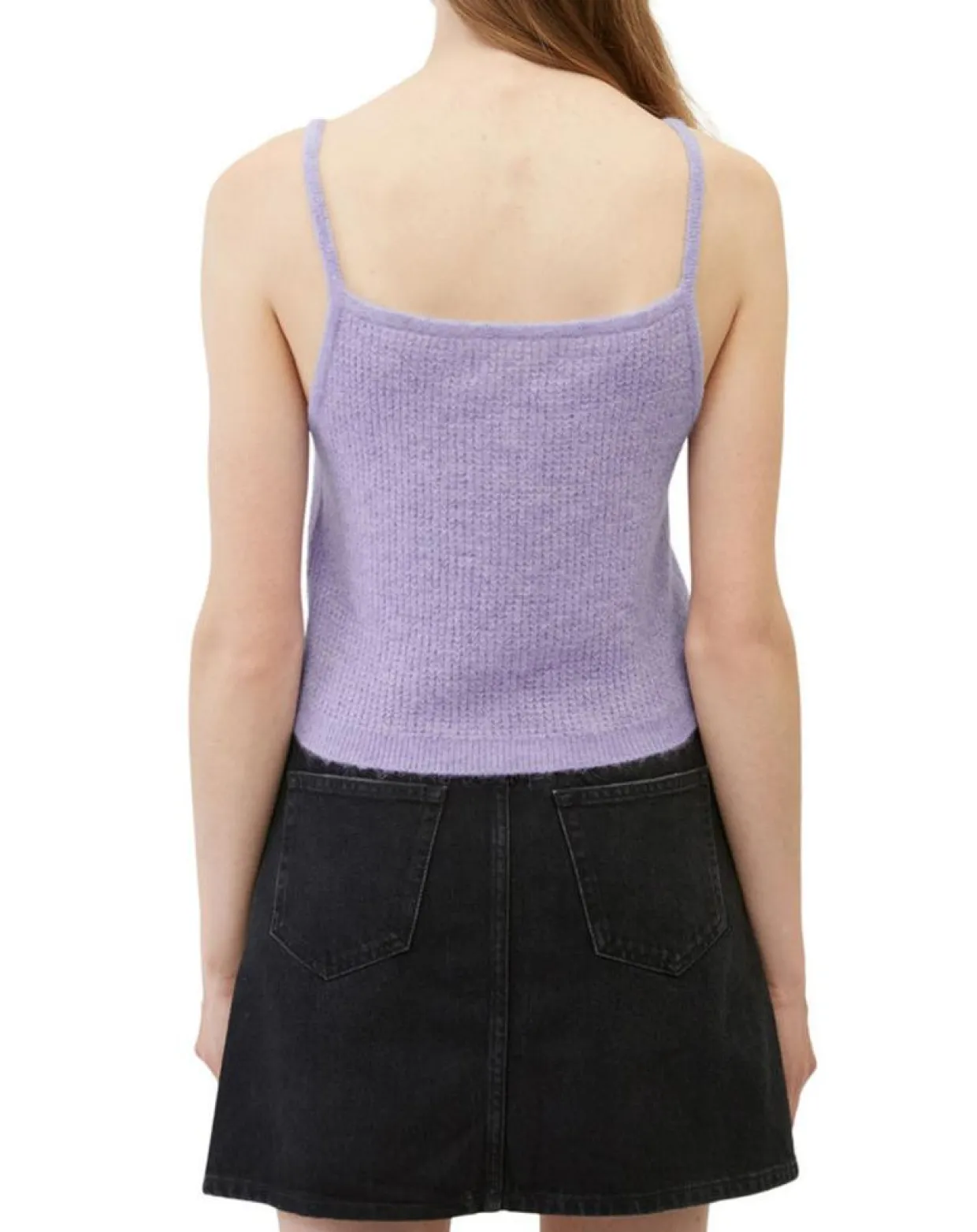Femme Marc O'Polo T-Shirts^Débardeur en Alpaga & Laine mélangés cropped violet clair