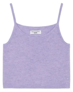 Femme Marc O'Polo T-Shirts^Débardeur en Alpaga & Laine mélangés cropped violet clair