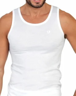 Homme Mare T-Shirts^Débardeur Tim en Coton blanc