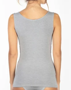 Débardeur Valérie en Micromodal gris clair-Mare New