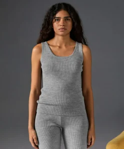 Femme Rodier Gilets Et Cardigans^Debardeur Ségolène 100% laine Cotelé gris argent