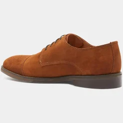 Derbies en Cuir camel-Comptoir GL Outlet