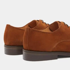 Derbies en Cuir camel-Comptoir GL Outlet