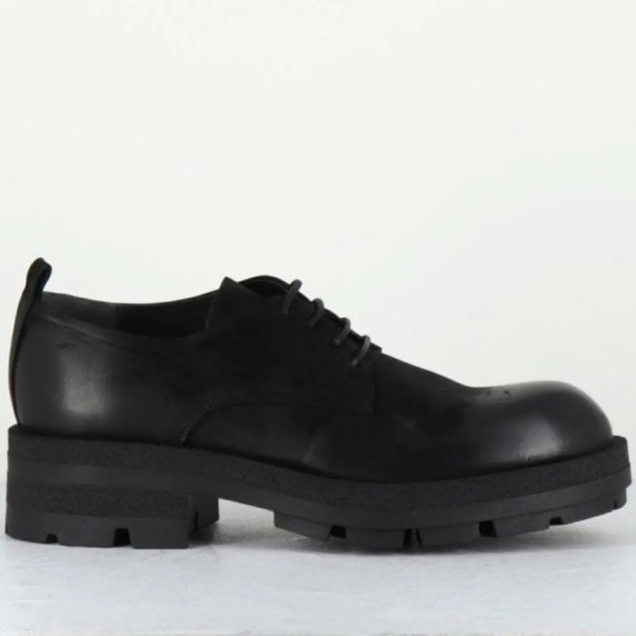 Derbies en Cuir dabran sienne noires-Garrice Lab Outlet