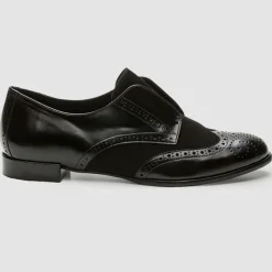 Femme Cosmoparis Derbies^Derbies en Cuir et Velours de Cuir Elima noires